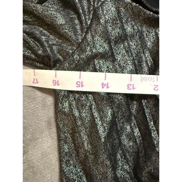 NWOT Sanctuary It's Party Time Faux Wrap Mini Dress Size Extra Small Black Shine - Picture 9 of 10